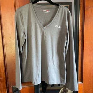 Fila Sport V-Neck Active Wear Long Sleeve
